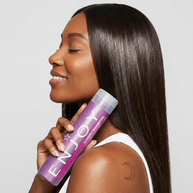 Enjoy before and after hair showing smoother, shinier textured hair results
