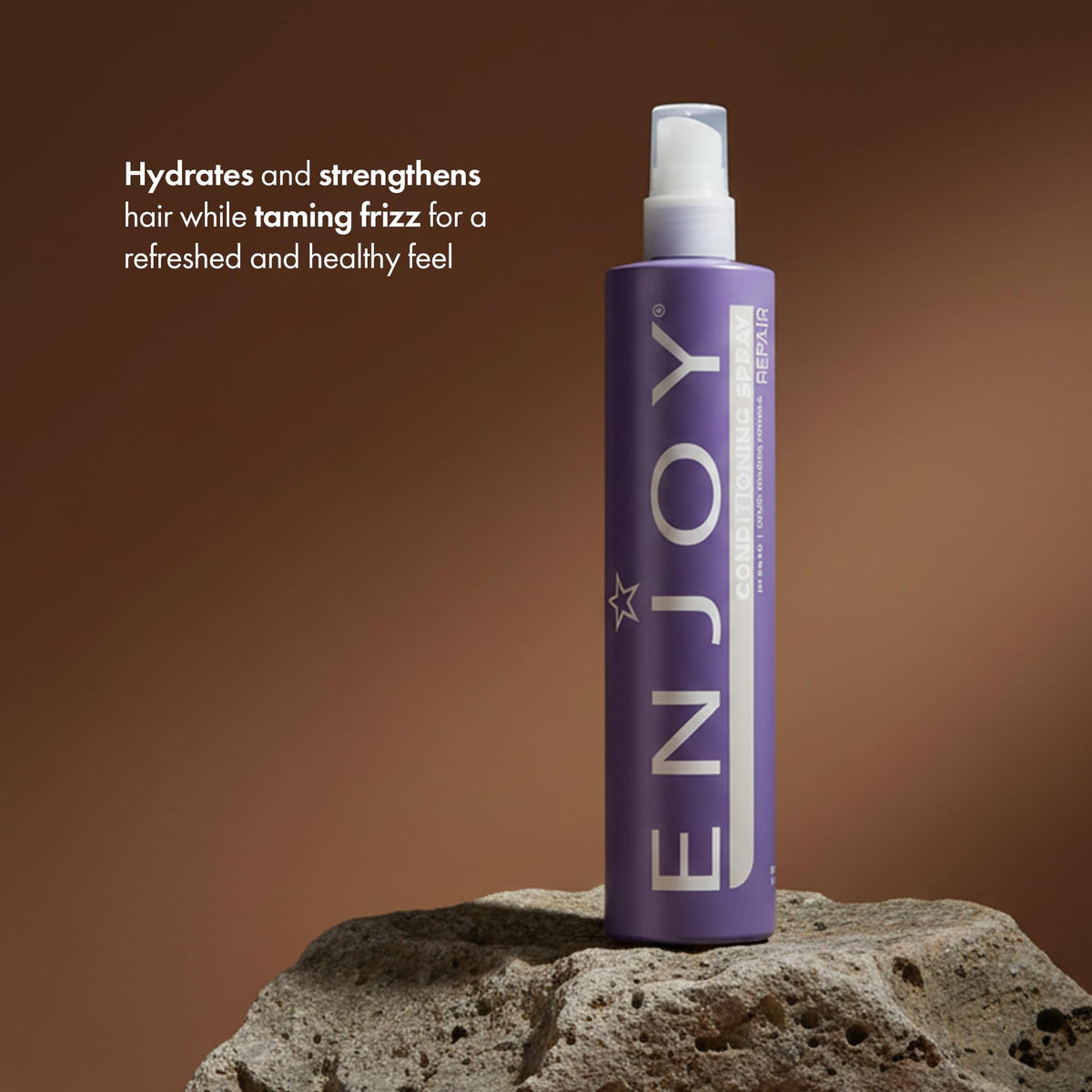 Enjoy spray nozzle detail highlighting easy, even mist application