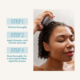 Enjoy shampoo applied to color-treated hair showing gentle cleansing and color care