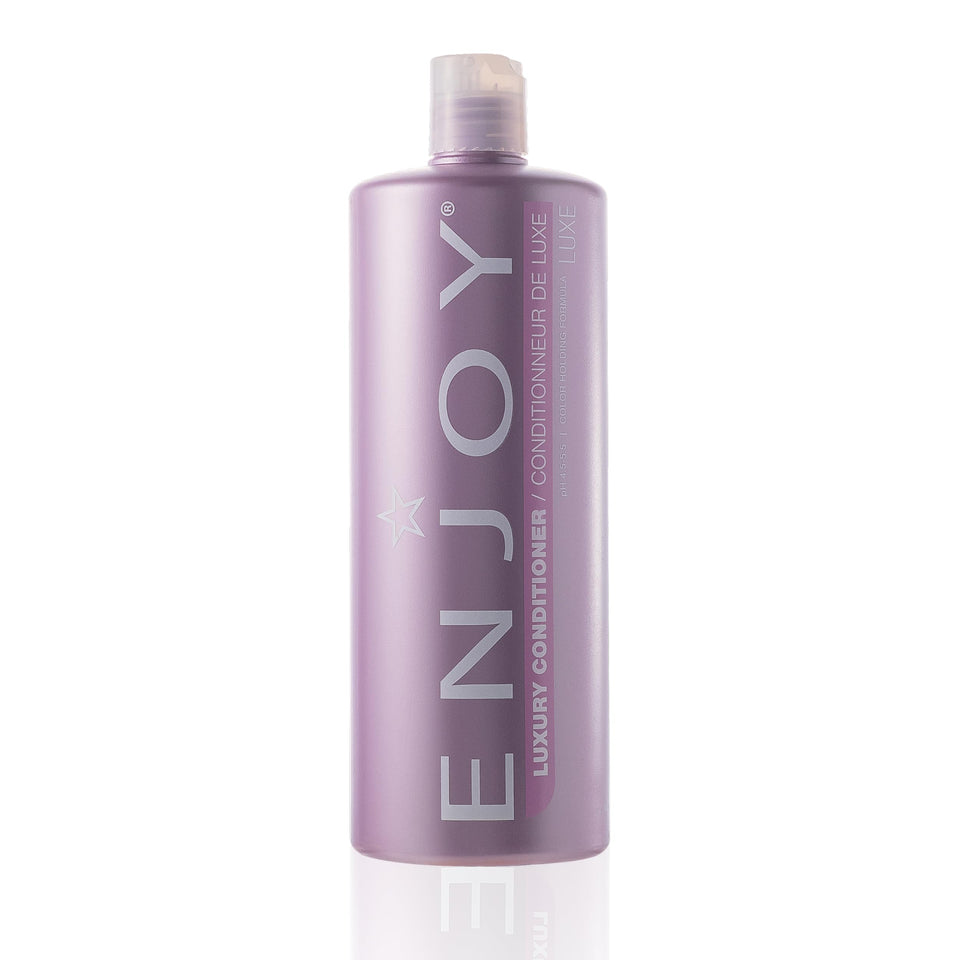 Enjoy front bottle view showing size and branding and clear product benefit