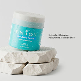 Enjoy molding paste open texture closeup highlights non-greasy consistency