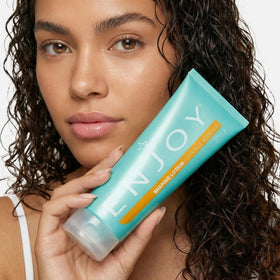 Enjoy shaping lotion label ingredients showing product claims and color-safe benefit