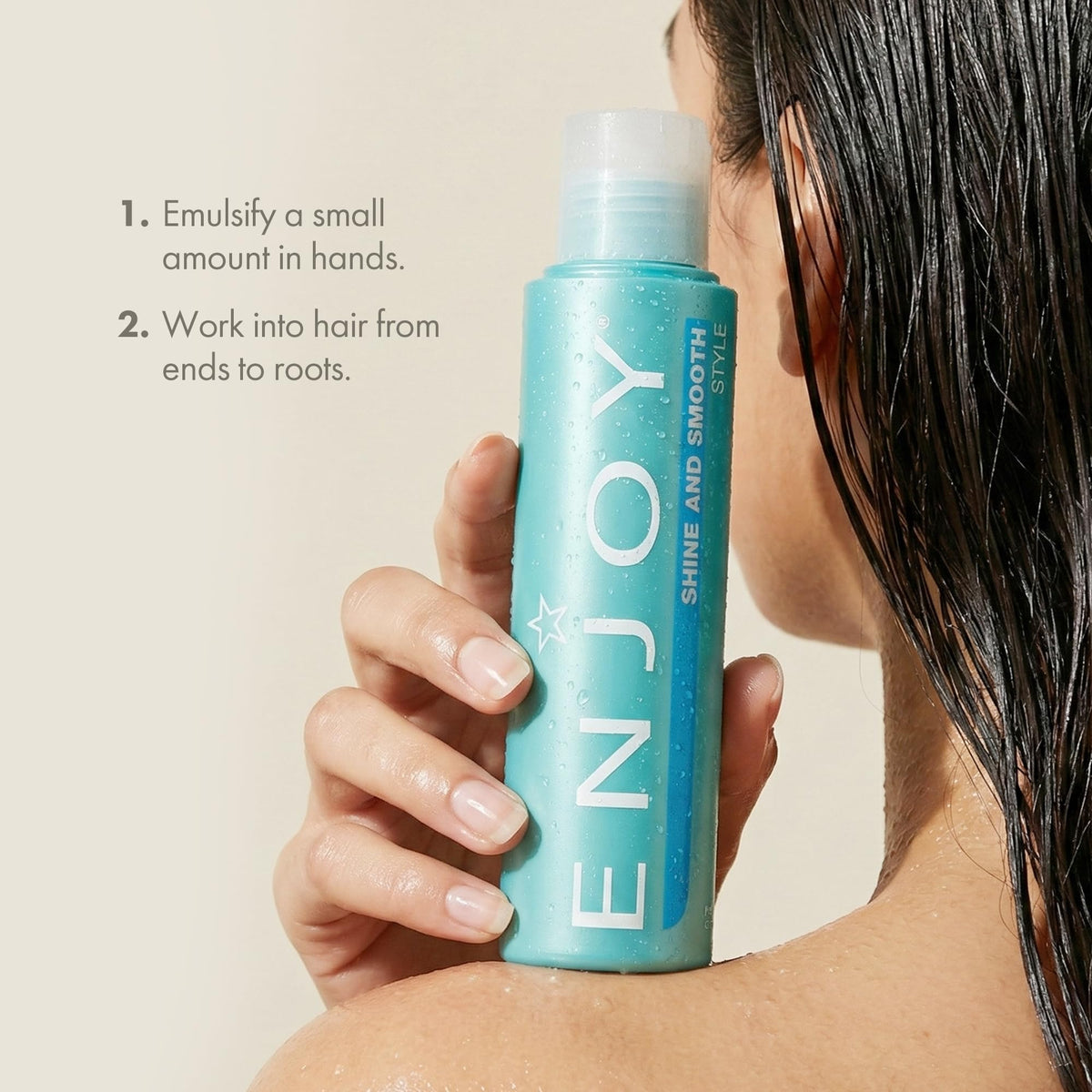 Enjoy before and after lengths showing smoother, shinier hair result