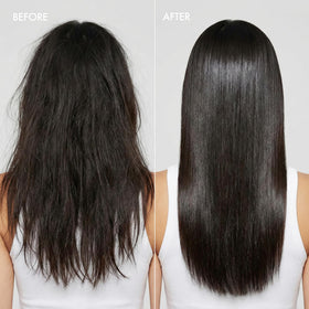 Enjoy straightener close-up on label and ingredient panel showing gentle formula details