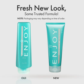 Enjoy gel texture close-up highlighting alcohol-free smooth consistency