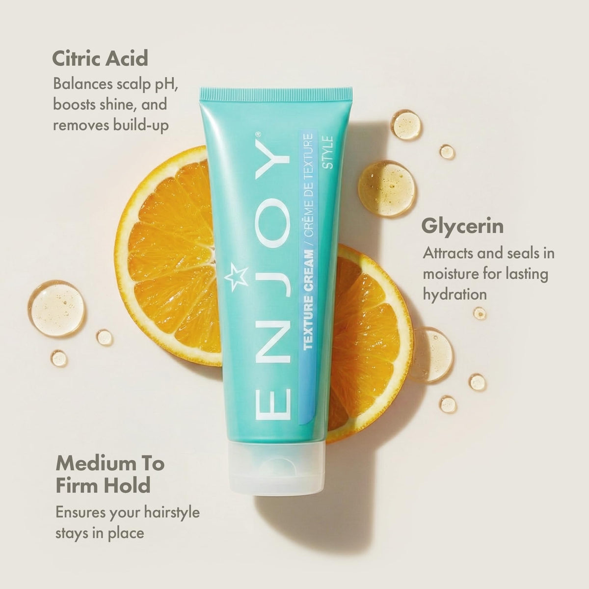 Enjoy product on fingertip ready to apply for manageable styling