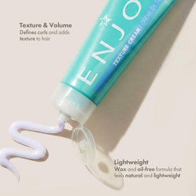 Enjoy cream texture close-up showing lightweight formula and spreadability
