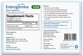 EnterogerminaKids single vial close-up showing sealed tip and ready-to-use convenience