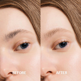 ENTROPY MAKE UP before and after brows showing fuller natural definition