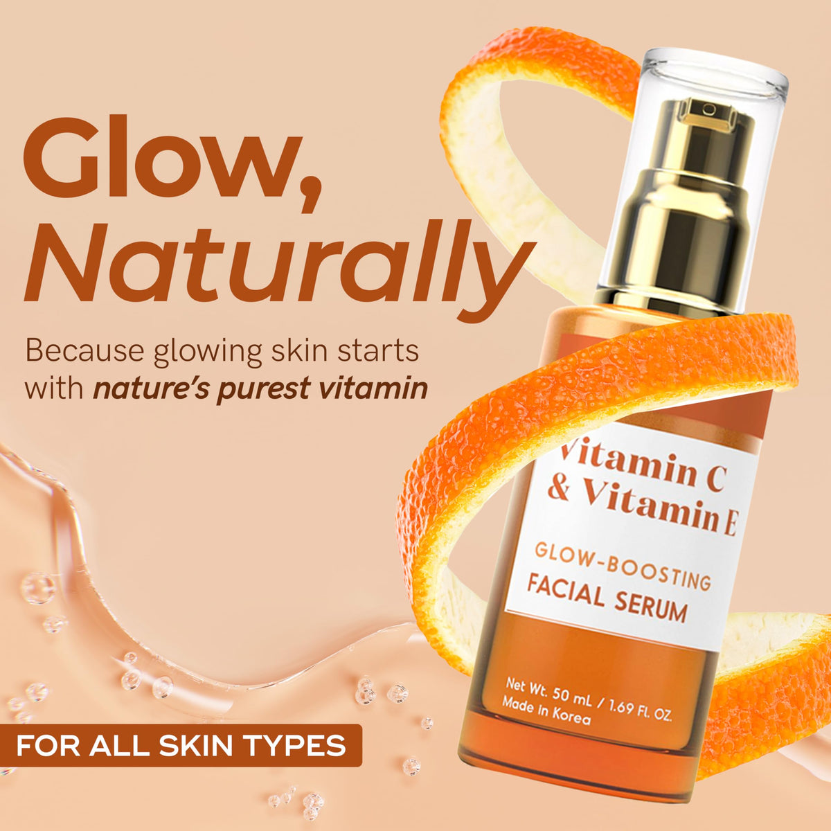 Envy serum applied to cheek with fingertips illustrating easy absorption and hydration