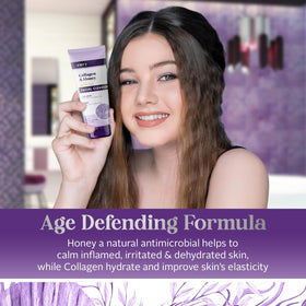 Envy label detail with ingredients list and collagen mention for ingredient transparency benefit