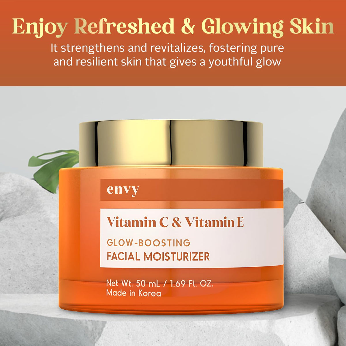 Envy cream texture close-up highlighting smooth, lightweight formula for fast absorption