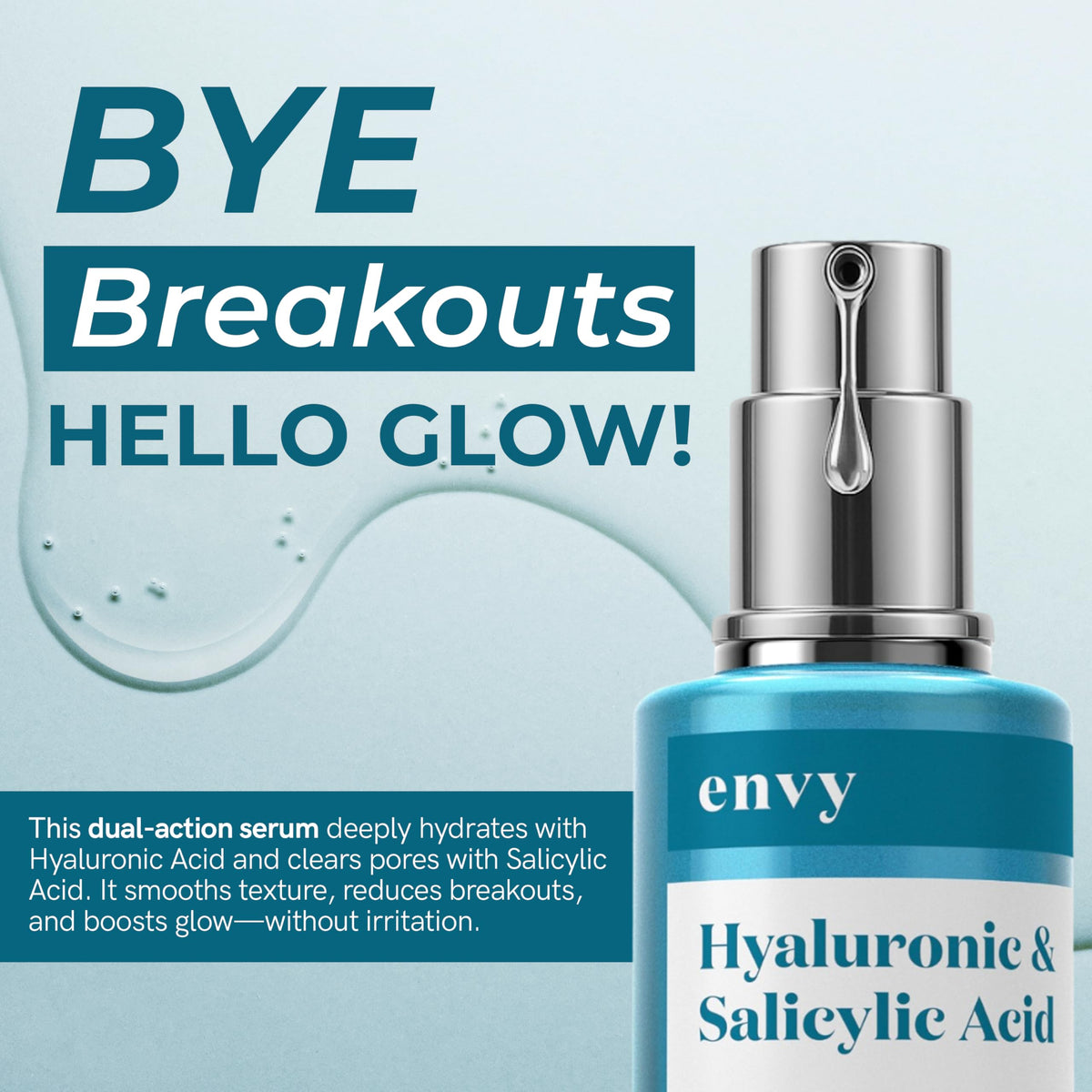 Envy pipette releasing serum droplet highlighting precision application