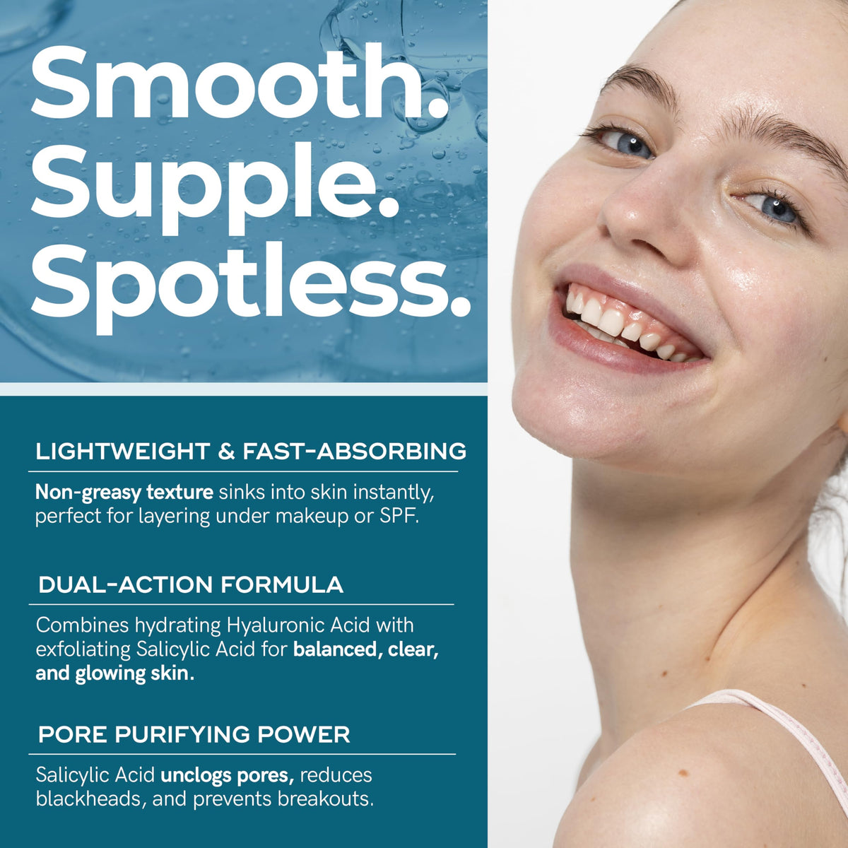 Envy label detail highlighting key ingredients and clean formulation