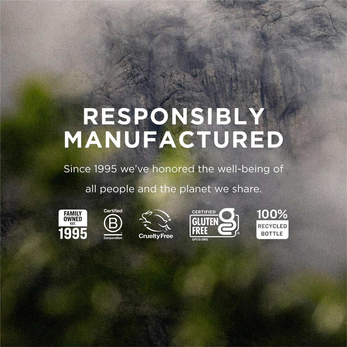 EO bottle label showing organic ingredients and transparent sourcing benefit