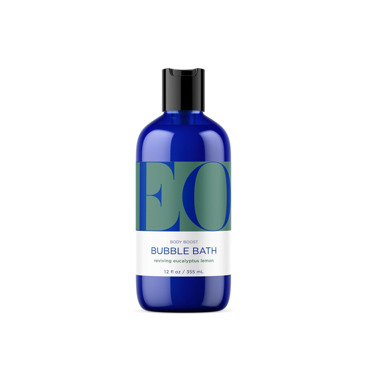 EO bottle front view showing eucalyptus lemon label and energizing benefit