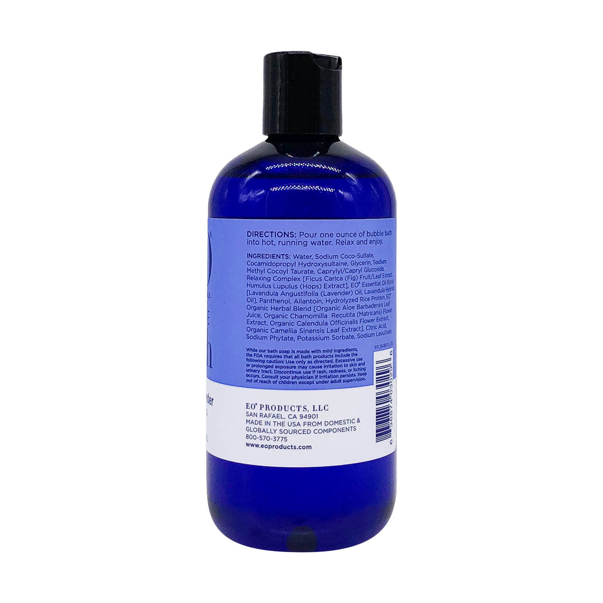 Close-up of EO lavender foam texture showing long-lasting soft bubbles benefit