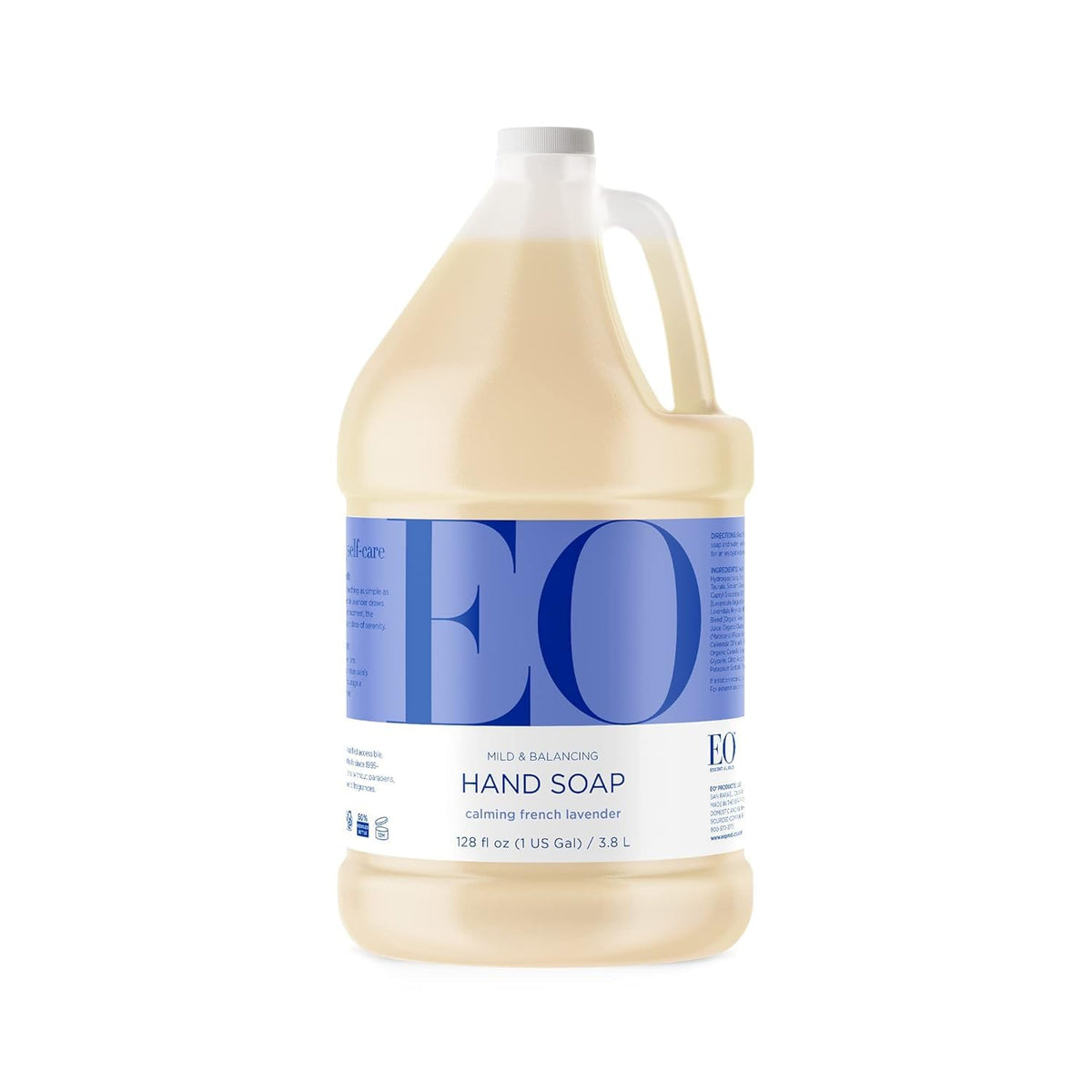 EO front label showing product name and size with clear benefits