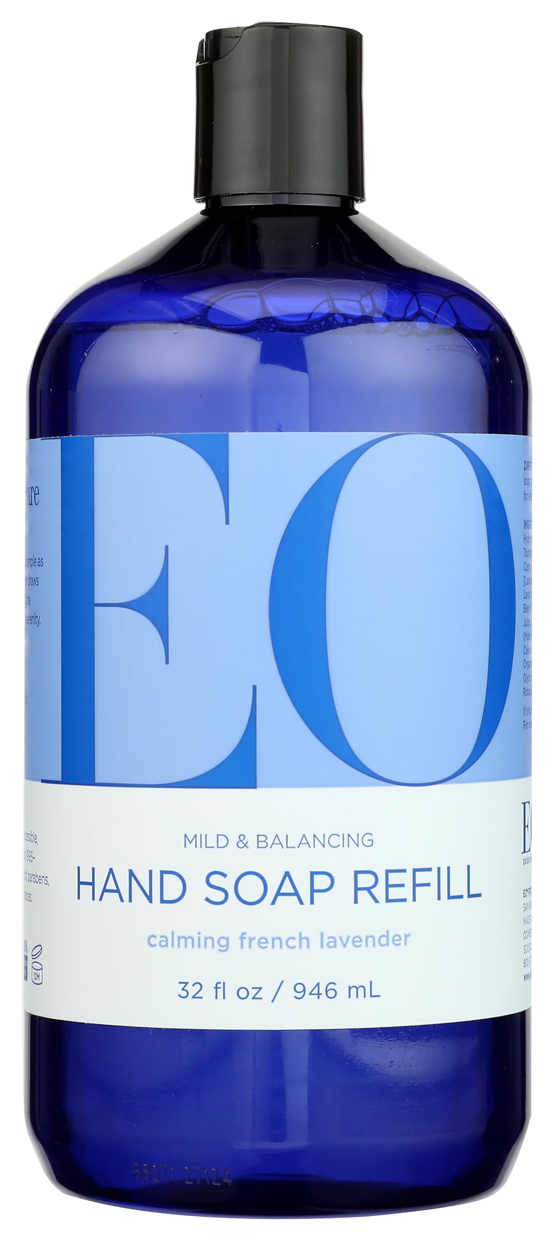 EO front label showing product name and calming lavender scent benefit