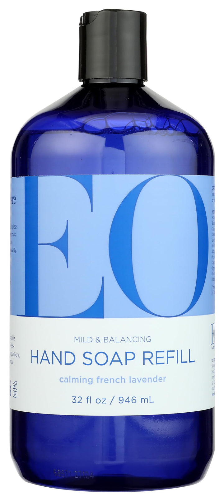 EO front label showing product name and calming lavender scent benefit