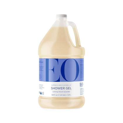 EO front label on one-gallon bottle showing product name and scent benefit