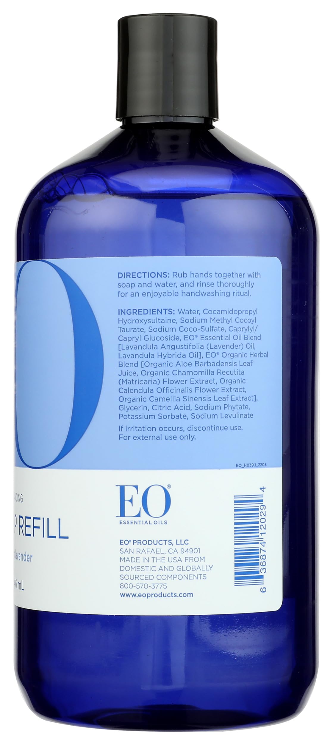 EO 32 oz bottle next to common items to show refill size convenience benefit