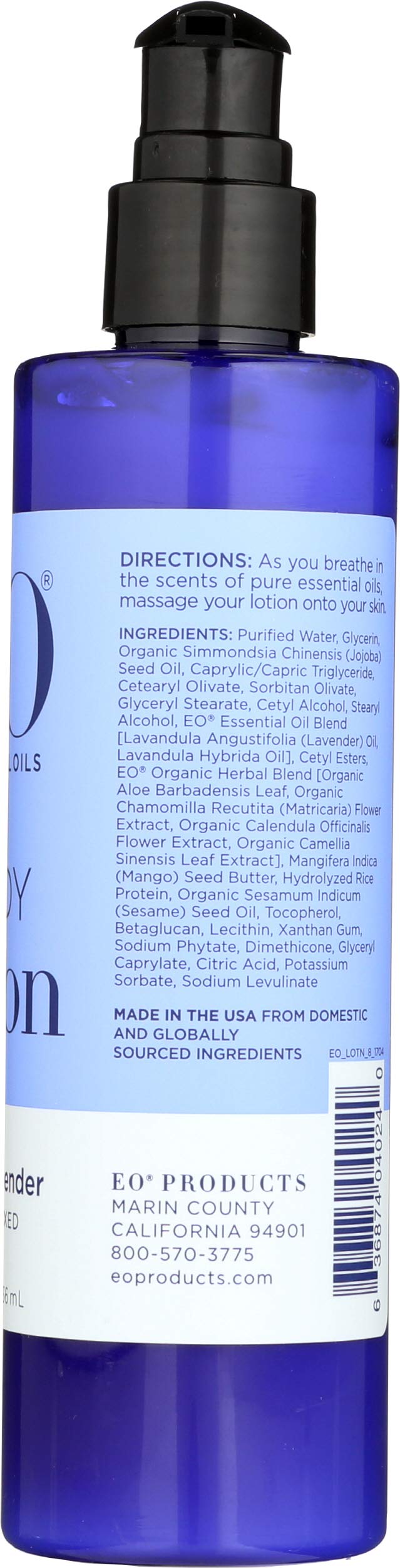 EO bottle beside hand for scale showing travel-friendly size