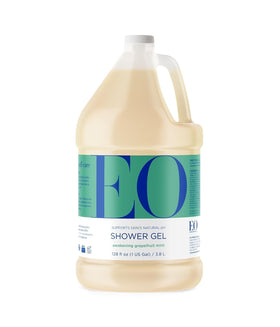 EO gallon front label showing grapefruit mint scent and recyclable benefits