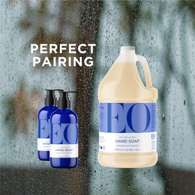 EO label close-up highlighting organic botanicals and ingredient transparency