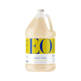 EO front view of one-gallon refill bottle showing packaging and scent