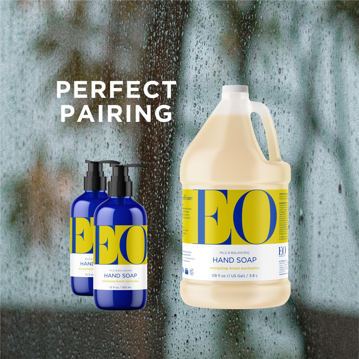 EO gallon refill staged by a kitchen sink illustrating everyday home use
