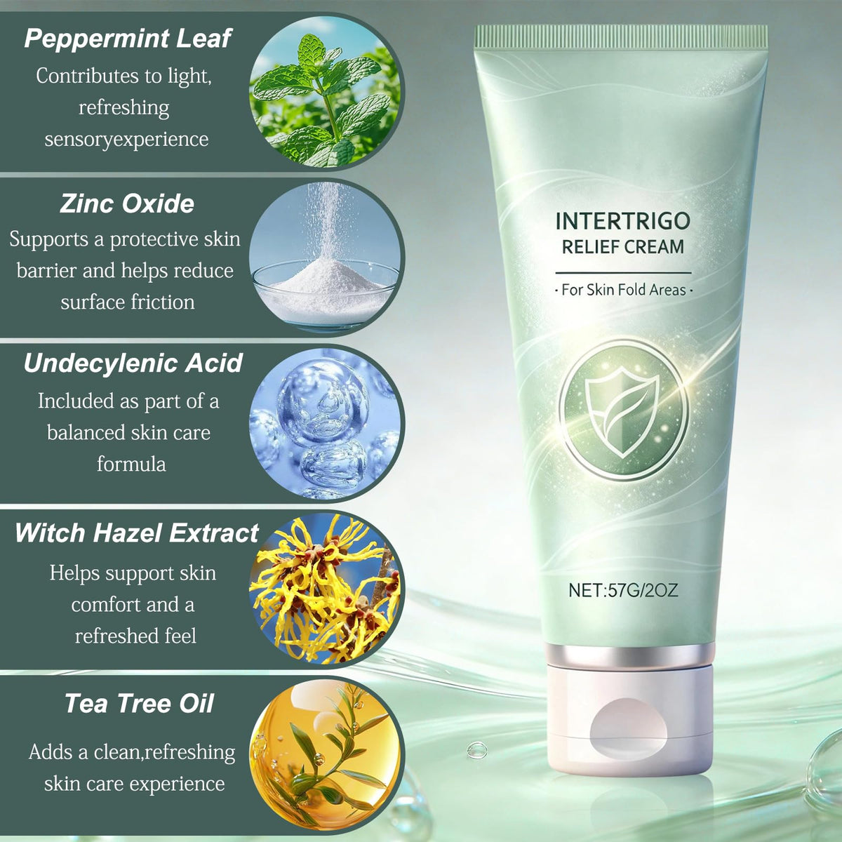 EOIRULA applied to underarm showing gentle protection and dry feel