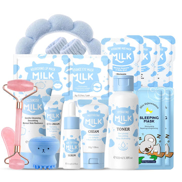 EONFAVE front packaging showing full milk skincare set for gifting