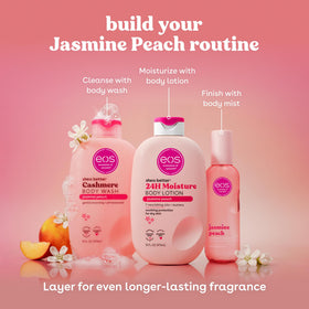eos 16 fl oz bottle in hand shows true size and travel-friendly benefit