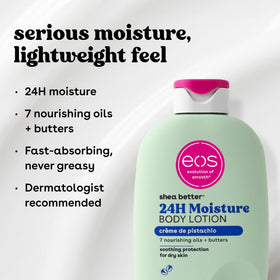 eos 16 fl oz bottle in hand showing true product size