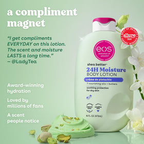 eos bottle cap dispensing lotion for easy application
