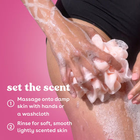 creamy foam texture from eos body wash demonstrating rich lather and hydration