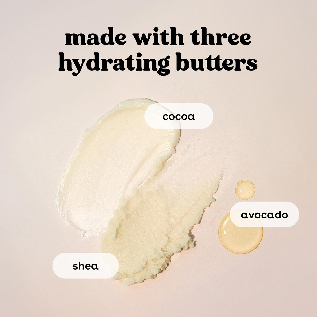 eos Dolce Vita texture close-up highlighting rich shea butter smoothness