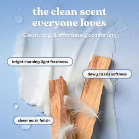eos Fresh & Cozy lotion texture close-up showing creamy lightweight finish and quick absorption
