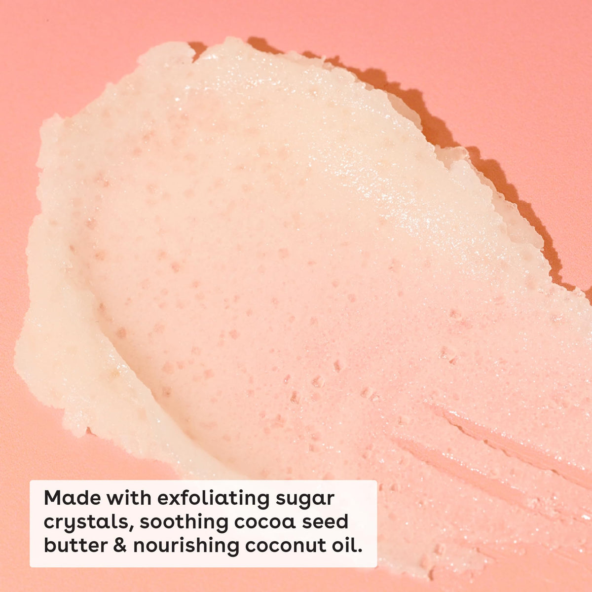 eos marshmallow fluff super balm twist-up tube highlighting smooth application