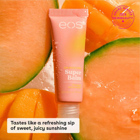 eos open tub close-up of buttery texture, showing rich cocoa shea avocado blend
