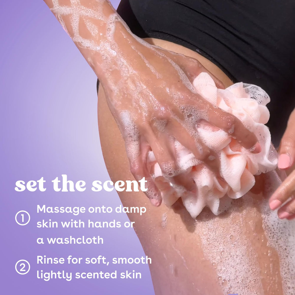 eos close-up of rich gel texture that moisturizes skin