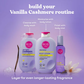 eos display of shea butter and sunflower oil ingredients nourishing skin