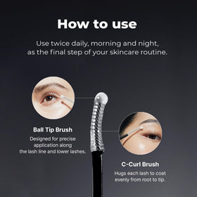 EPAIS brow application in bathroom setting demonstrating multiuse benefit
