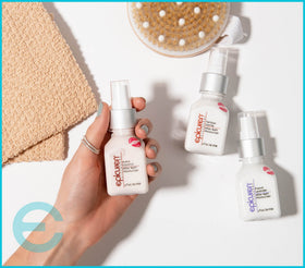 epicuren DISCOVERY cream texture swipe demonstrating lightweight, fast-absorbing formula