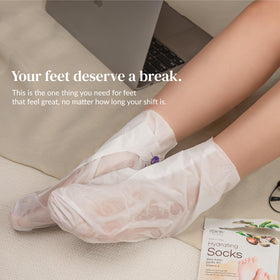 Epielle before and after feet comparison showing softer smoother skin benefits