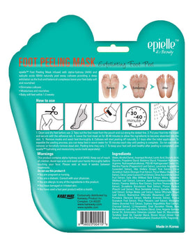 Epielle mask being applied to heel demonstrating ease