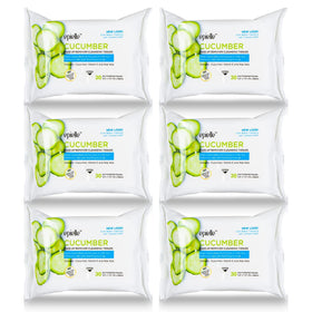epielle front packaging showing cucumber wipes and benefit of gentle cleansing