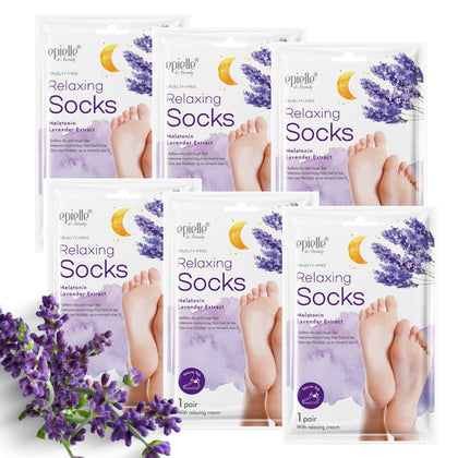 Epielle front packaging showing calming foot mask benefits
