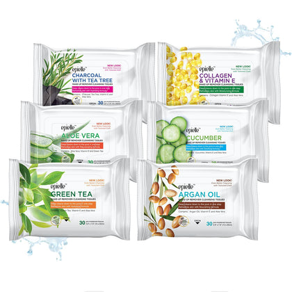 Epielle front packaging showing six resealable 30-count packs for convenience